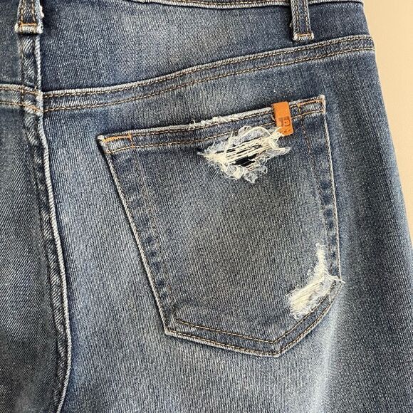 Joe's Jeans Slim Crop Distressed Raw Hem Mid-Rise | SZ 27 - Picture 12 of 16